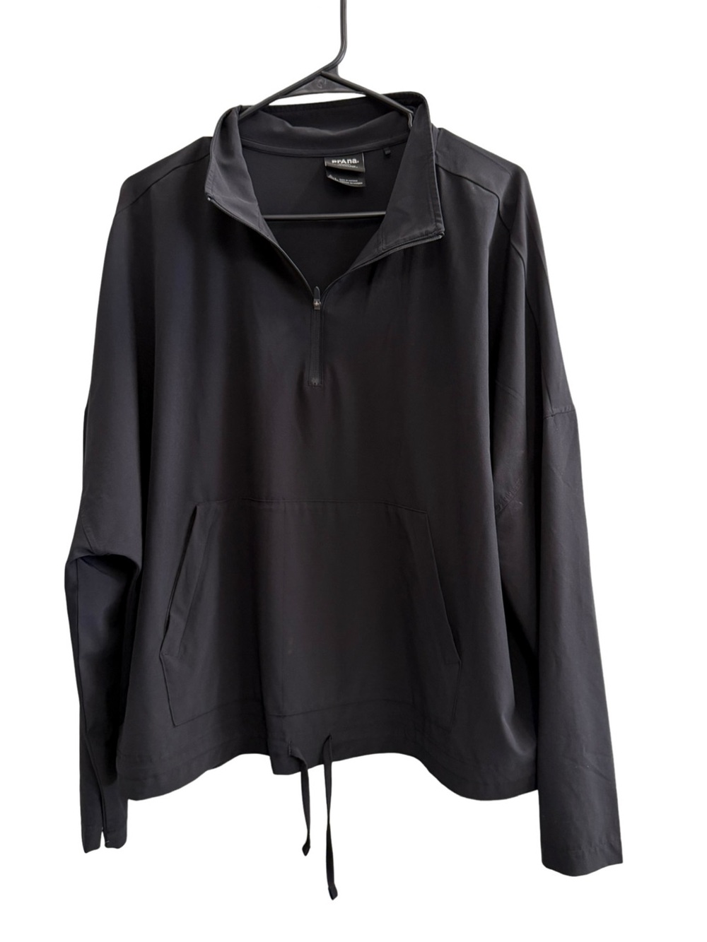 prAna Railay Pullover Black Quarter Zip Size XL Style 1970411 - Picture 2 of 7